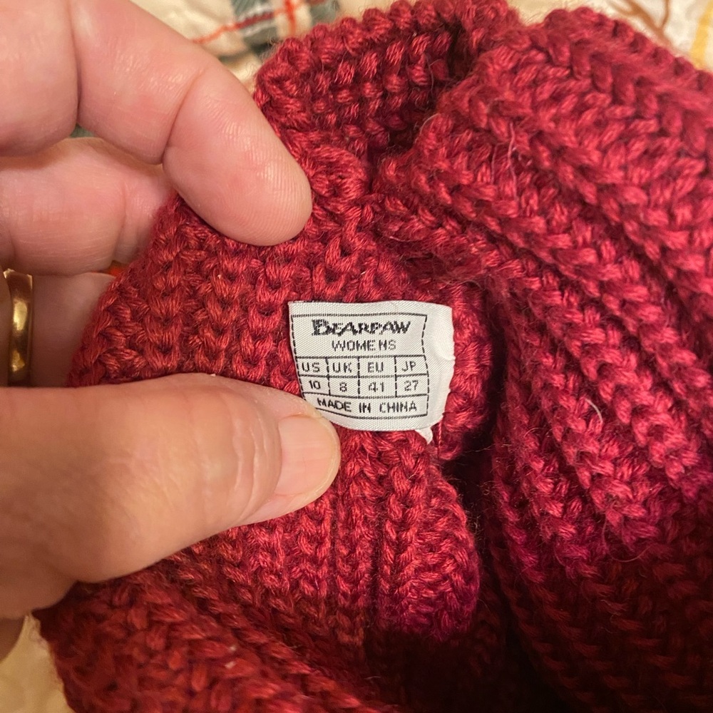 BearPaw Berry Knit Boots NWT SZ 10 - Picture 4 of 6